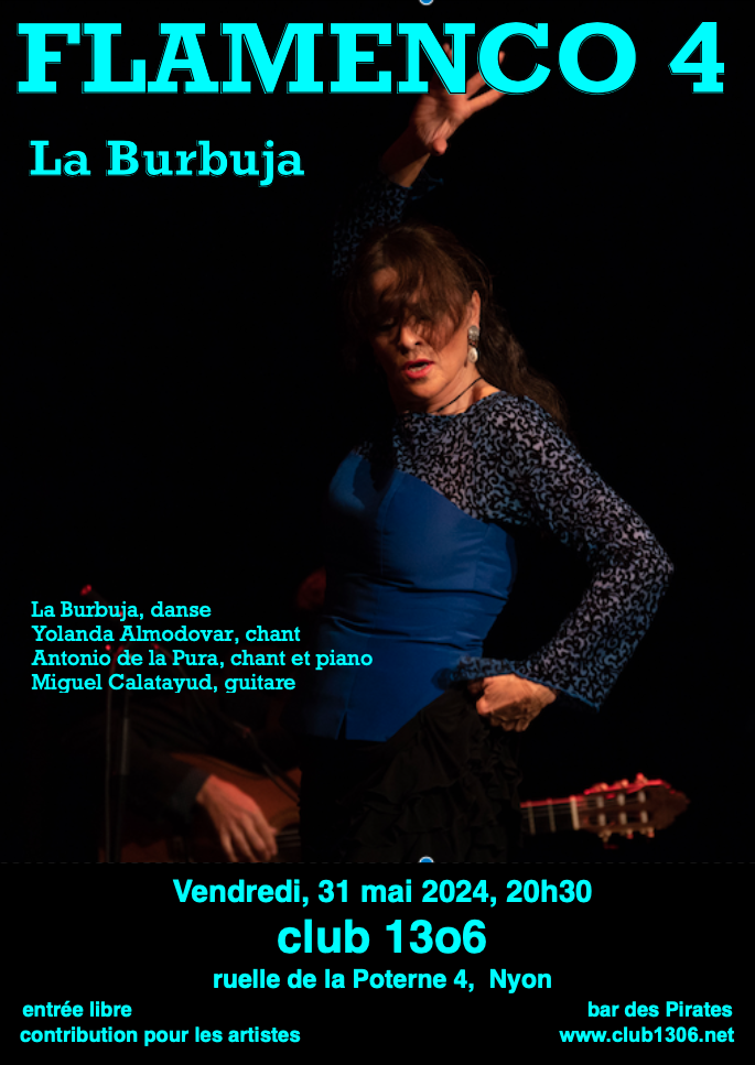 Flamenco Cuatro le 31 mai au Club 1306 à NYON 