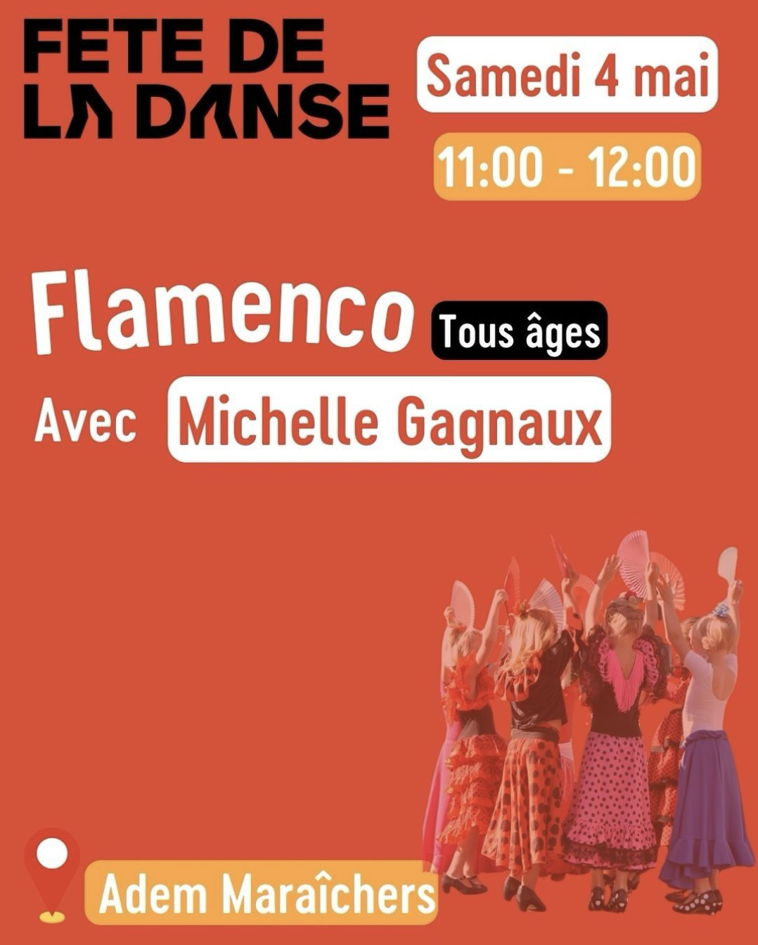 Samedi 4 mai - Participation élèves à la fête de la danse à Genève